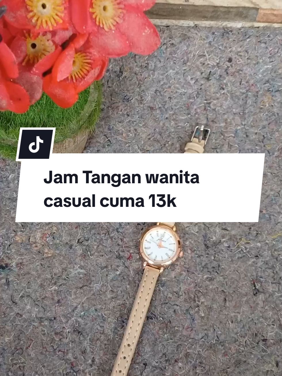 Rekomendasi jam tangan wanita casual analog terlaris cuma 13k #jamtangan #jamtangancasual #racunintiktokshop #bismillahfyp #fypviralシ #fypdongggggggg 