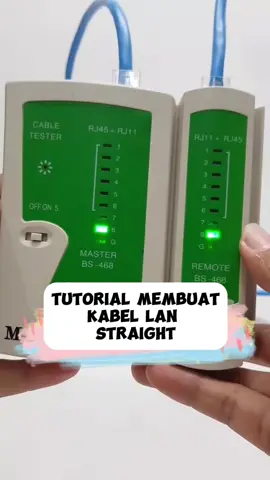 Tutorial membuat kabel lan staright #kabelan #lantester #tangcrimping #rj45 #tutorial #lanstraight #midescomputer 