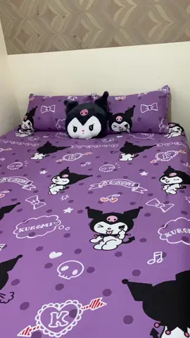 On stock na kuromi design!💜 ✩₊˚.⋆☾⋆⁺₊✧ ##kuromicore ##kuromi##bedsheet##sale##sales##tiktok##trend##fypシ##fypシ゚viral##trending##moresalestocome♥️💯 #trend #bedsheets #3in1bedsheetswith2pillowcases 