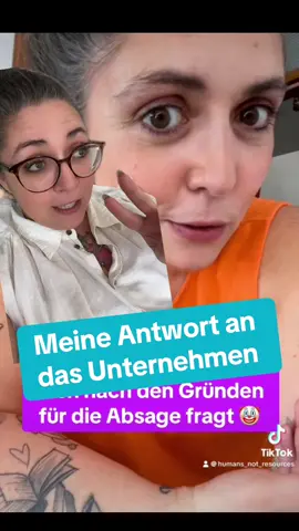 Unternehmen wünscht sich Feedback nach Absage… Teil 2! Meine Antwort und was das Unternehmen dazu gesagt hat.  Teil 1 hier ⤵️ @Humans! Not Resources.  #humansnotresources #karriere #karrieretipps #bewerbungstipps #bewerben #jobsuche #bewerbung #bewerbungsabsage #bewerbungsgespräch #bewerbungschreiben #gehalt   