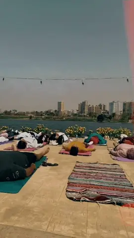 #yoga by #thenile 🧘‍♀️💗🦋 Join @Ahimsa_eg yoga sessions by the nile — Watch now..Save for later..Follow for more📌 #egyptyoga #egyptactivities #egy #egypte🇪🇬 #gemsofegypt 