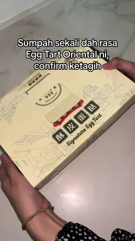 I dont really eat egg tart tapi Oriental punya sumpah sedap sangat 🤤🤤❤️❤️ #eggtart #orientalkopi #eggtarthalal 