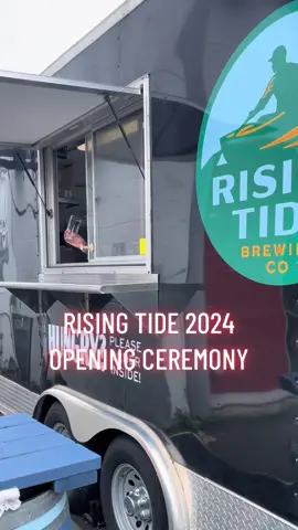 Passing the beer-torch for Rising Tide’s opening ceremony! 🍻 Join us in the tasting room and East Room for prime viewing of opening day! 🏅📺  #RisingTide #RisingTideBrewing #Openingday #OpeningCeremony #LetTheGamesBegin #Paris2024 #TorchRelay #BeerTorchRelay #beertok #fypage 