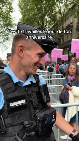Pov tu travailles le jour de ton anniversaire 🥰 #gendarmerie #gendarme #jop2024 #jeuxolympiques #paris #alinterieurdesjeux #birthday 