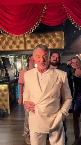 This group knows how to work hard. Times almost up on the set of Tulsa King Season 2. 🥊 