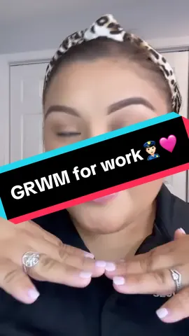 GRWM for work!👮🏻✌🏼💜 #fyp #everydaymakeup #grwm #security #workmakeup #MakeupRoutine #simple #teamwork