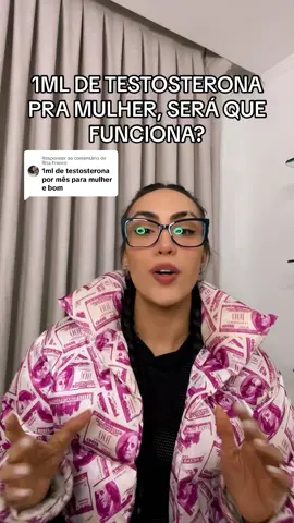 Respondendo a @Rita Franco 1ML DE TESTOSTERONA PRA MULHER SERA QUE FUNCIONA? . . . . . #hormones #longervideos #academia #perderpeso #dieta #emagrecimento #GymTok #fisiculturismo 