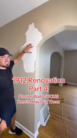 Fixing Or Having Plaster Walls Isnt Fun. Theyre hard to work with and hard to repair. Drilling into them to hang something isnt fun. Theyre terrible. Heres how I fix them if i am stuck with them. #tips #tutorial #renovation 