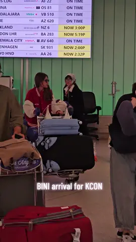 #BINI arrival for #KCON2024 #aiaharceta  #Colet #Gwen #Stayce #maloi 