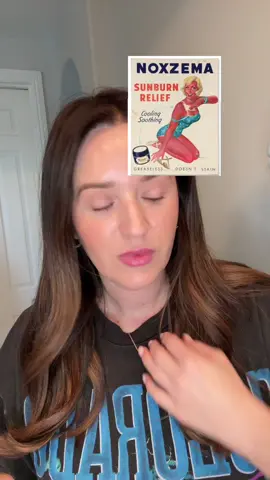 Sunburn hack! Noxzema original cold cream was made just for that! ##sunscreen##sunburn##noxzema##acne##acnetreatment