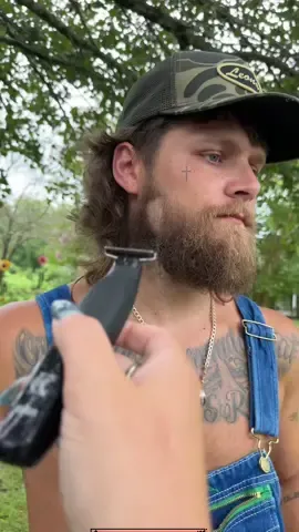 Do you have the guts to do this to your husband 😱 #husbandwife #prank #hillbillyandsweetie #couplecomedy #marriagehumor #shavingbeard #beardprank #marriedlife @The Crazy Hillbilly shaving my husband beard to grt his reaction #shaveitoff #prankwars 