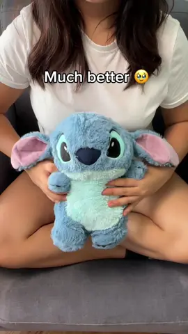So glad she is better🌸💙#liloandstitch #periodtips #disney #period #plushies #gift #princesstreatment #heatingpad 