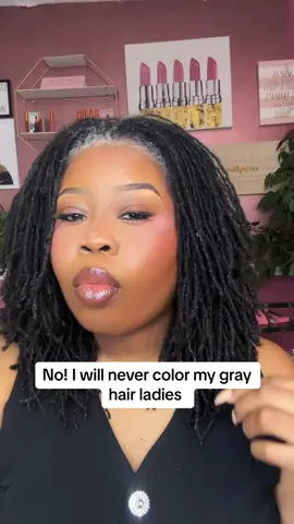 My silver halo 😇 will always be here! #sisterlocs #healthyhair #locstylesforwomen #locs #locsoftiktok #fypage #makeup #beauty 