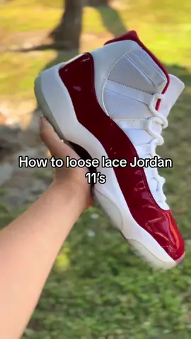Jordan 11 Lace Tutorial 🔥🙌 #fypツ #airjordan #sneakers #sneakerhead #cali #la #oc #ie #jordan11 #viral 