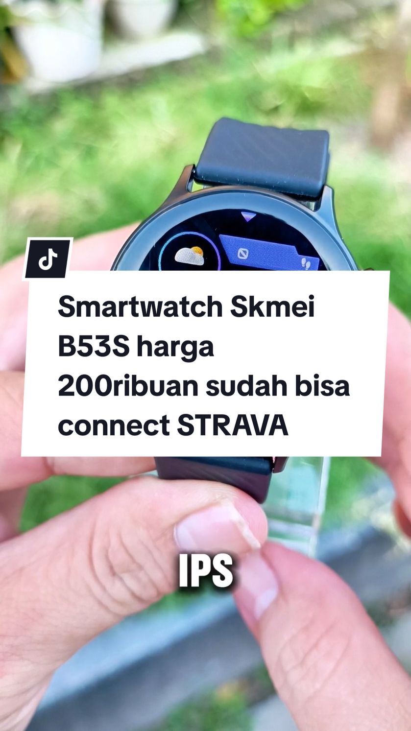 Smartwatch Skmei B53S harga 200ribuan sudah bisa connect Strava #smartwatch #skmeib53s #smartwatchskmei #smartwatchmurah #wibgajian 