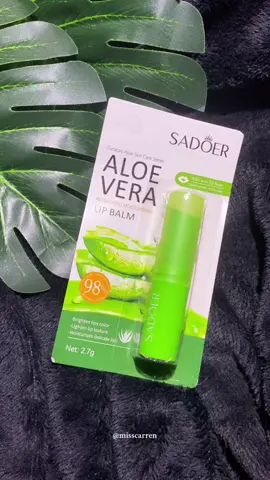 SADOER Aloe Vera Lip Balm 💚 #sadoer #sadoerlipbalm #lipbalm #aloeveralipbalm #tiktokaffiliate #affiliate #foryou #fyo #misscarren #1021shop #freesample 