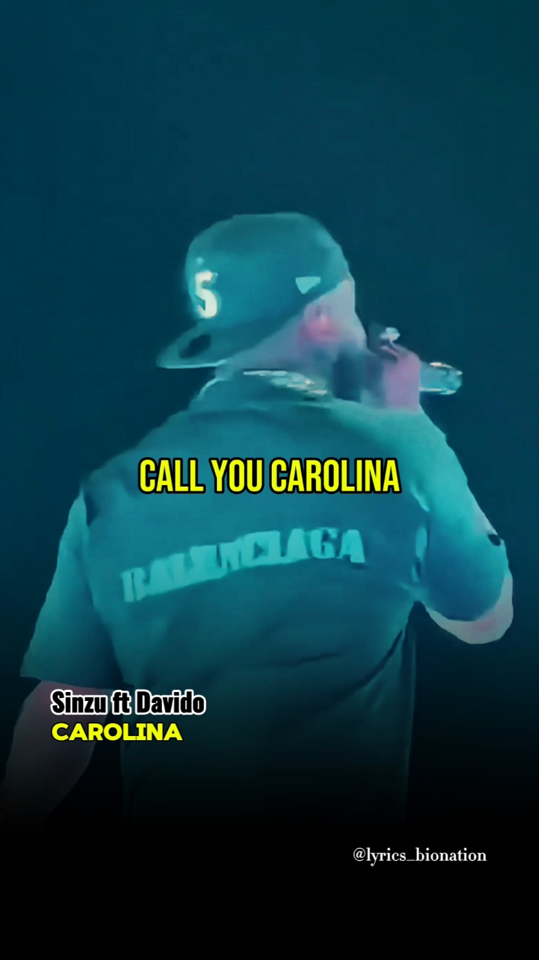 Sinzu,Davido-Carolina🎶🇳🇬🎶#davido #lyrics_bionation #foryoupage #afrobeats #afrosound #naijatiktok #liveperformance #lyricsvideo #viralvideo #trending #music #lyricsvideo #viralvideo 