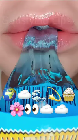 🌊の素材ひさびさに使った！！satisfying lipsさんの動画多くなります！@Satisfying Lips 💋 さんの口元です#口元だけ食べ物asmr #口元動画 #粘土加工 #おすすめ #音源 #素材 #satisfyinglips 