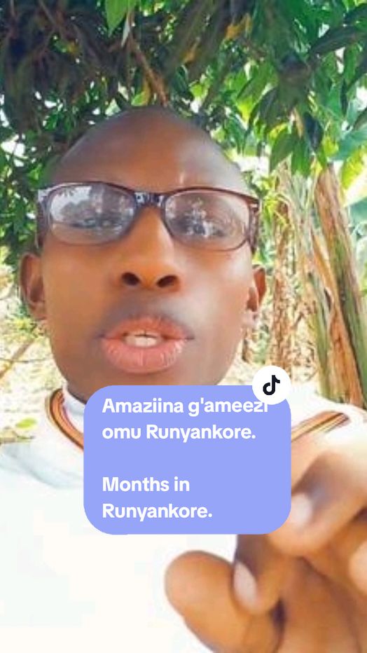 months in runyankore. #foryou #viral #ntarerunimi 