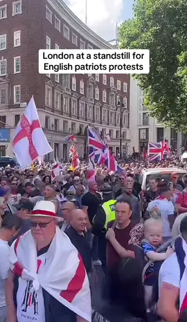 London at a standstill for english patriots protests #london #thisisengland #capital #protests #england 