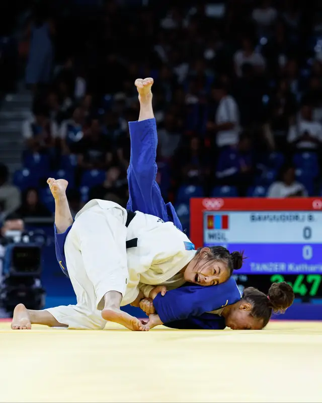 The World Champion is not messing around 🇲🇳 #JudoOlympics #Sport #Olympics #Paris2024