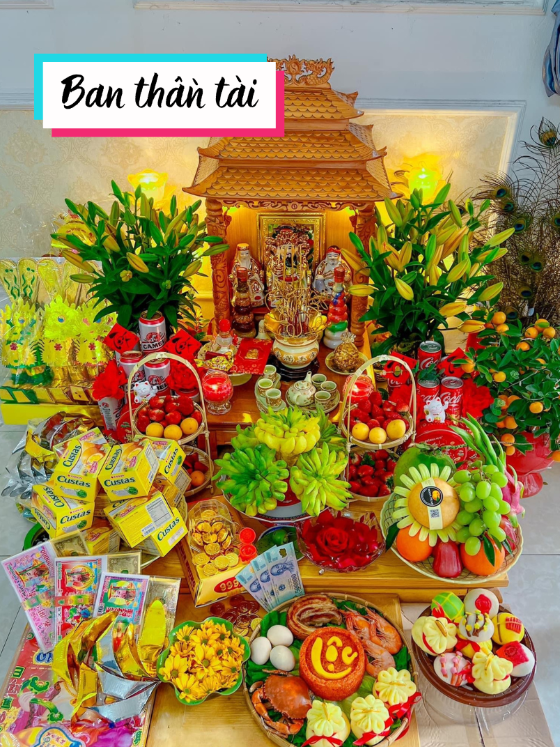 Ban Thần Tài giúp thu hút tài lộc, may mắn và thịnh vượng cho gia đình hoặc doanh nghiệp #docungtamlinh #dothocung #thantaithodia