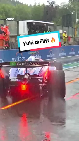 “okay just gently out of the garage please!” yuki: 🗿 #f1 #formula1 #sports #belgium #spa #yukitsunoda #drift #phonk 