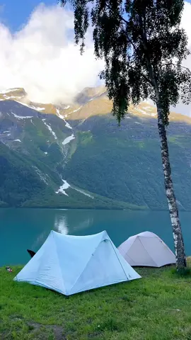 Camping is not just a getaway; it's an opportunity to reconnect with nature, to sleep under the stars, and to wake up to the breathtaking beauty of mountain views. #nature #camping #campsite #waterfall #mountain