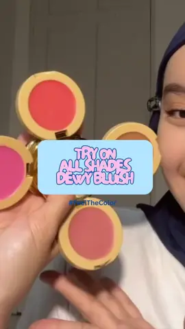 Hayo mana nih yang kemarin req try on all shadess, kira-kira kamu naksir shades yang mana?  #FeelTheColor #InezCosmetics #CreamBlush 