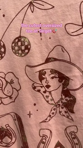 The way that I drove to 3 different stores to find this 🤭 had to have it once I saw @steph 🍒 tarjaymaxx post about it 🫶🏻 #target #targetfinds #cowgirl #cowgirls #western #graphictee #oversizedshirt #shopping #shoppingaddict #girlythings 