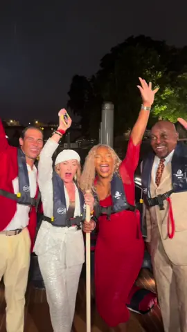 Yestersay was crazy. I was not sure if it was a wet t-shirt/ dress competition or the opening ceremonies for the Paris Olympics! What a special memorable moment. So grateful to be amongst such champions.  #olympics #paris #fyp #foryourpage #serenawilliams 