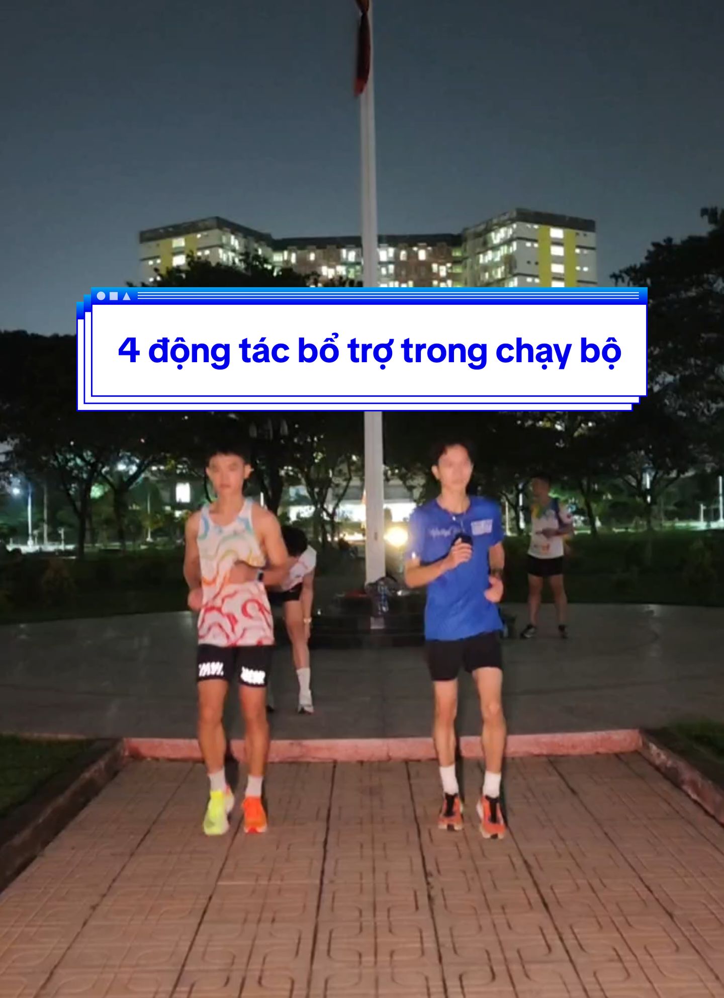 4 động tác bổ trợ trong chạy bộ: chạy bước nhỏ, đá lăng, nâng cao đùi, gót chạm mông.  #fyp #trending #viral #xuhuong #sportontiktok #universityrunners #marathon #chaybo #Running #runner 