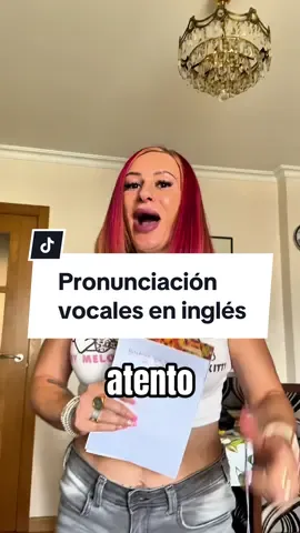 Pronuncía de esta forma las vocales en inglés.  En mi perfil de in……sta os dejo el video con la explicación completa.  #aprenderingles #englishpronunciation  #englishteacher 