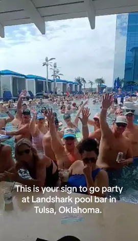 Party all summer ☀️ #summervibes #landsharkpoolbar #margaritaville #margaritavilletulsa #bartenderlife #bartender #poolbar #Summer #shots #summerparty #riverspiritpool #summertime Thanks @NeoF1air for the video! 