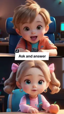 Ask and answer ! #kingenglishkidsanime #englishforkids #englishteacher #viralvideo #kingenglishkids #viral #kingenglish 