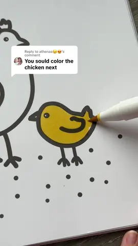Replying to @athenaa😉😍 what came first, the chicken or the egg? 😋 #coloringbook #colorwithme #coloring #coloringtutorial #chickens #adultcoloringbook #adultcoloring  