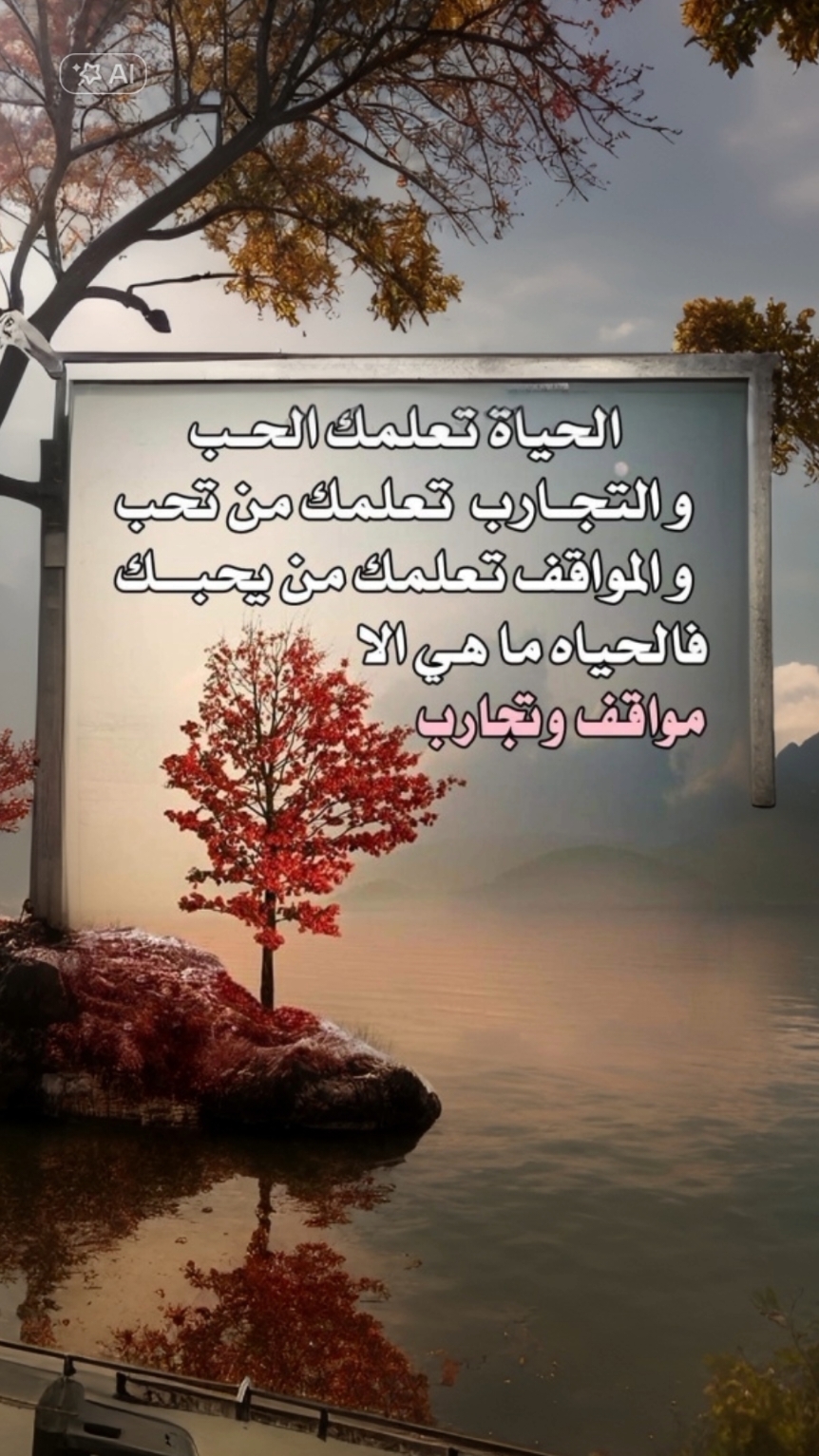 الحياة تعلمك الحب والتجارب تعلمك من تحب والمواقف تعلمك من يحبك فالحياه ماهي الا مواقف وتجارب #حكم_وأمثال_وأقوال #حكم #استوريات #استوريات_حزينه #للمتابعين_ولمشاهدين_لكم_تحياتي 