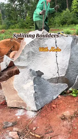 I am forever amazed with the power of a simple lever. #engineering #physics #quarry #tunnellady #stonemason #Science #diabase