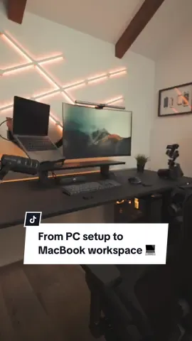 From PC setup to a Macbook workspace. 💻 I transformed my @Secretlab MAGNUS Pro by adding their laptop mount attachment for my Macbook. And to free up some space I also installed my PC under the desk via their PC mount designed specifically for this. Thoughts? 🙌🏻🔥 #GamingSetup #workspace #macbookpro 