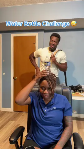 Water bottle challenge! Hope she’s still not mad 😓  #waterbottlechallenge #trendiing #beltchallange #foryoupage #fyp #africanparents #skills #justjokes  