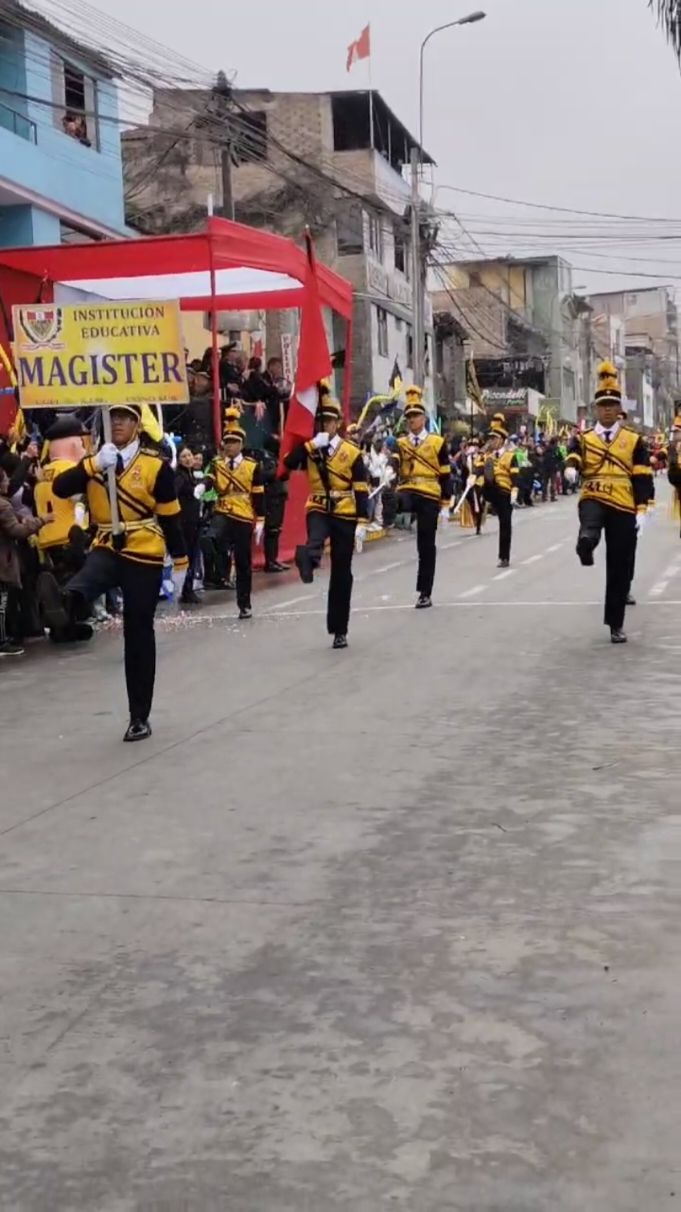 Hnnor y Gloria a  La patria los Campiones  Magister a la victoria #fypシ゚viral #banda #desfilecivico #musica #peru🇵🇪 