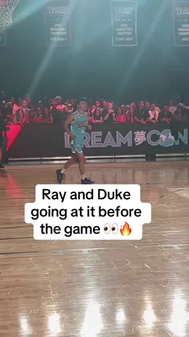 Ray walked into the gym talking trash 😂 #basketball #creatorleague #dukedennis #ray #dreamcon #fyp 