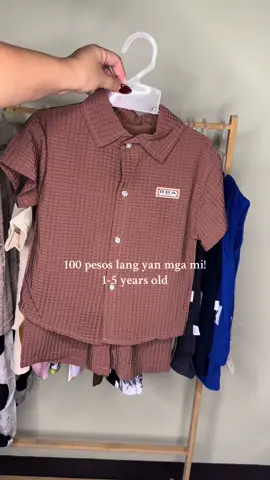 100 pesos lang yan terno na! Check out na mga mi! #tiktokphilippines #tiktokshop #kidsfashion #kidsootd #fyp #kidsoutfit 