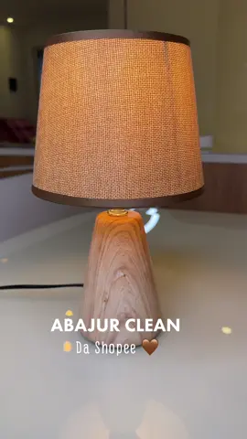 Abajur clean da SHOPEE 🤎   Se gostou deixa “EU QUERO” que te envio o link 🔗✅ . . . . . . . . . . . . . . . . #abajur #abajurclean #comprinhasshopee #shopee #itensdedecoração 