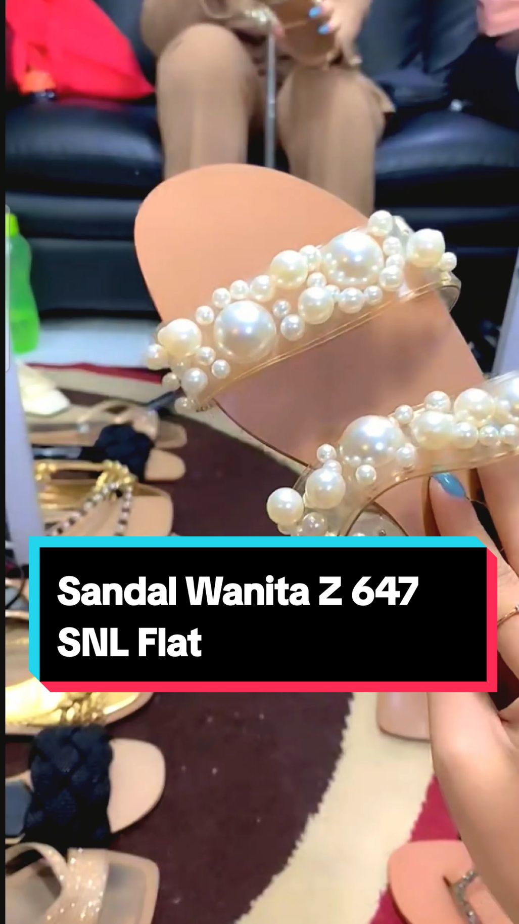 Sandal Wanita Z 647  SNL Flat #sandalwanita #sepatuwanitaflat #fypシ゚viral #gayawanita85 