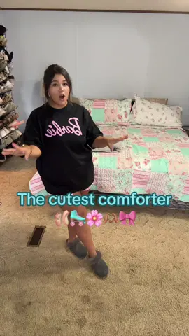 In my girly fiel era ✨🫶🏽🎀💕💅 #tiktokshop #fupage #comforter #fupage #happygirl #girlygirlaesthetic 