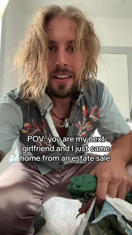 POV: You are my girlfriend and I just came home from an estate sale. What do you think is the best find? #estatesale #mensfashion #vintage #secondhand #thrifthaul #pov #girlfriend #single #grwm 