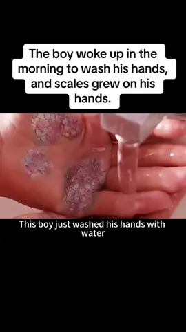 The boy woke up in the morning to wash his hands, and scales grew on his hands.#movie #tiktok #film 