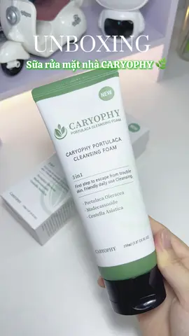 Sữa rửa mặt nhà CARYOPHY #caryophy #suaruamat #dadaumun #lamdep #mypham #tiktok #trending #viral #xuhuong #unboxing #review 