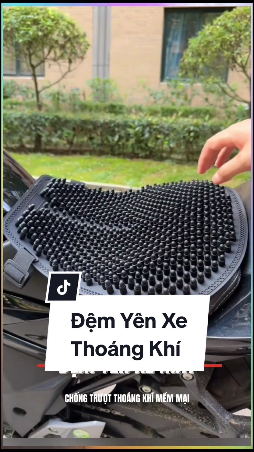 Đệm Yên Xe Máy Thoáng Khí Chống Trượt,Chống S.ố.c,Không Ngại Mưa Nắng #phukienxemay #viral #doxe #xuhuong #bocyenxemay #demyenxemay 
